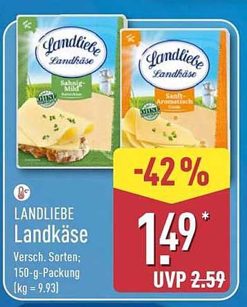 LANDLIEBE Landkäse, 150-g-Packung - Verschiedene Sorten