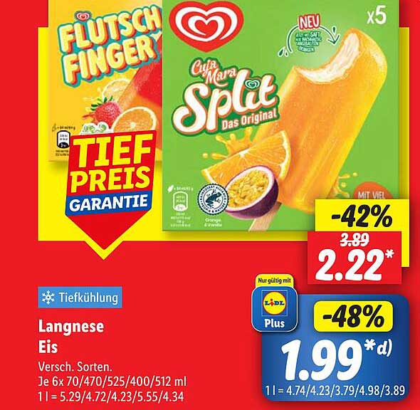 Langnese Eis - Flutsch Finger & Cufa Mara Splít