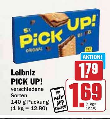 Leibniz PICK UP! verschiedene Sorten 140 g Packung