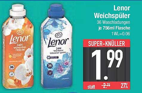 Lenor Weichspüler 756ml - 36 Waschladungen