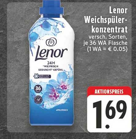 Lenor Weichspülerkonzentrat - Verschiedene Sorten, je 36 Wäsche- Flasche
