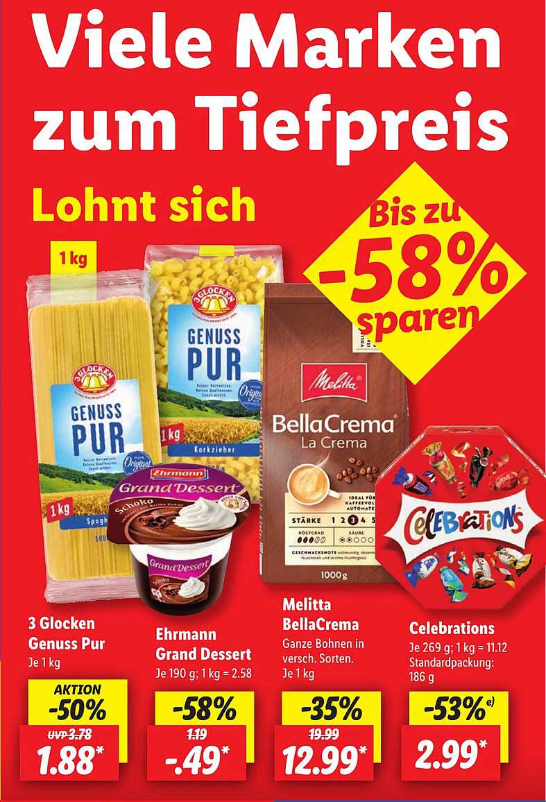 Lidl Angebot: Viele Marken zum Tiefpreis bis zu -58% sparen
