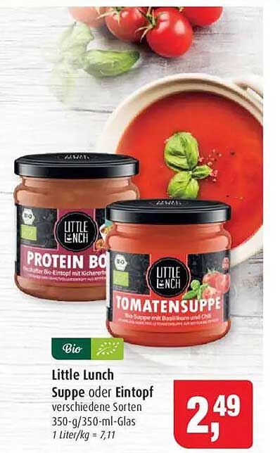 Little Lunch Suppe oder Eintopf verschiedene Sorten 350-g/350-ml-Glas