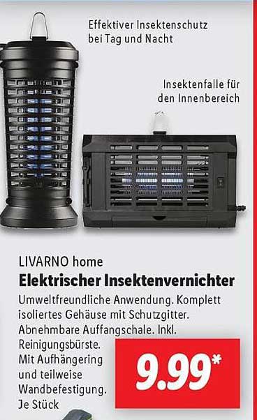 LIVARNO home Elektrischer Insektenvernichter