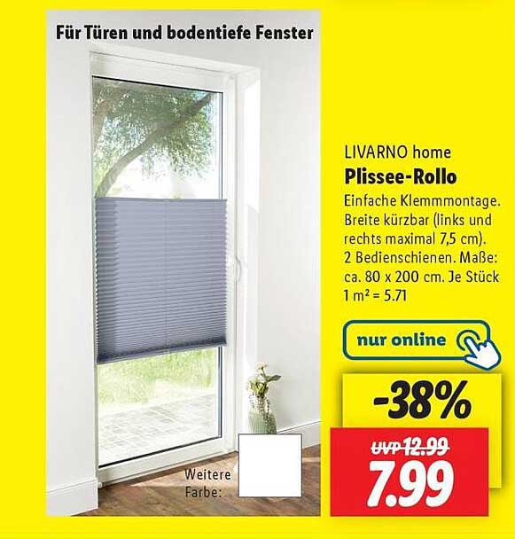 LIVARNO home Plissee-Rollo