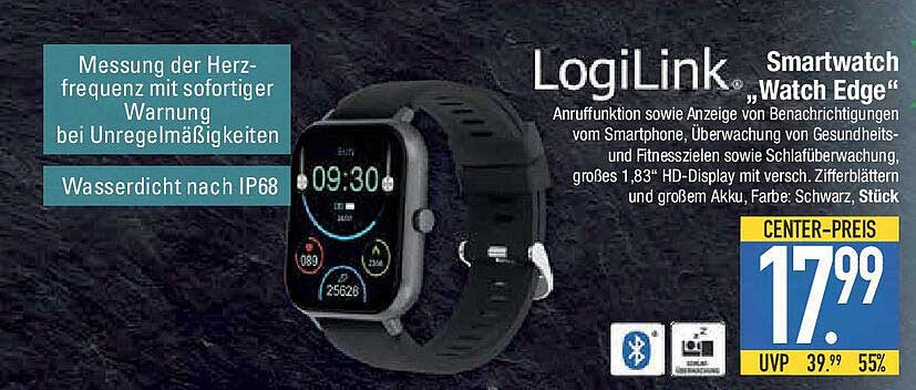 LogiLink Smartwatch „Watch Edge“