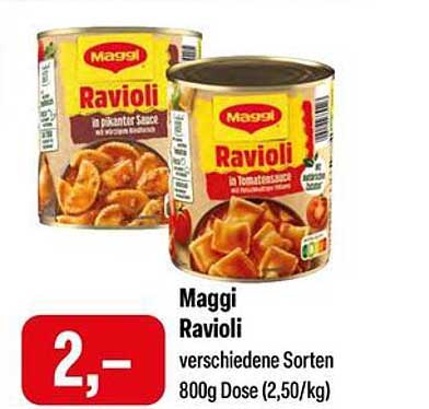Maggi Ravioli verschiedene Sorten 800g Dose