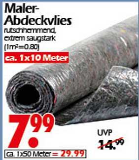 Maler-Abdeckvlies - rutschhemmend und extrem saugstark