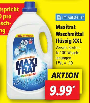 Maxitrat Waschmittel flüssig XXL
