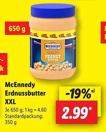 McEnnedy Erdnussbutter XXL