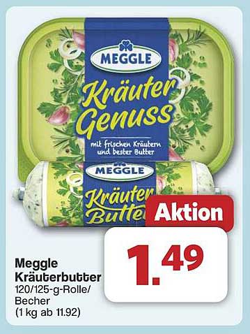 Meggle Kräuterbutter 120/125 g - Aktion