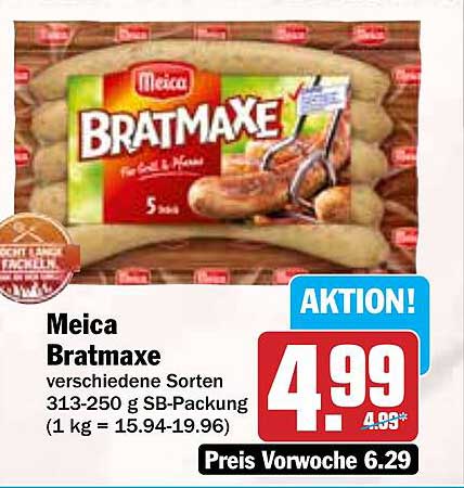 Meica Bratmaxe - verschiedene Sorten 313-250 g SB-Packung