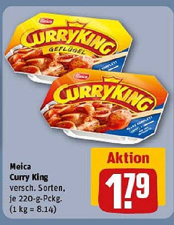 Meica Curry King - verschieden Sorten, je 220-g-Packung