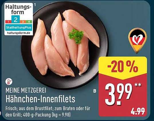 Meine Metzgerei Hähnchen-Innenfilets