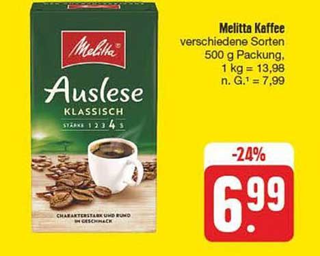 Melitta Kaffee Auslese Klassisch 500 g