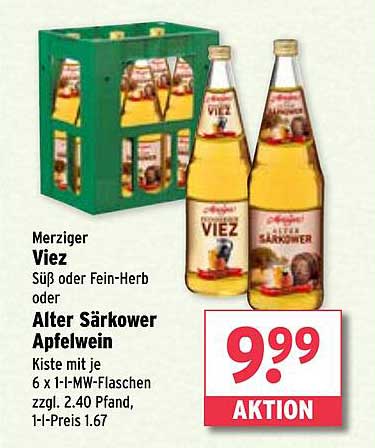 Merziger Viez Süß oder Fein-Herb oder Alter Särkower Apfelwein