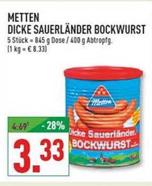 Metten Dicke Sauerländer Bockwurst