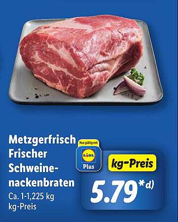 Metzgerfrisch Frischer Schweinenackenbraten