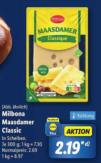 Milbona Maasdamer Classic in Scheiben