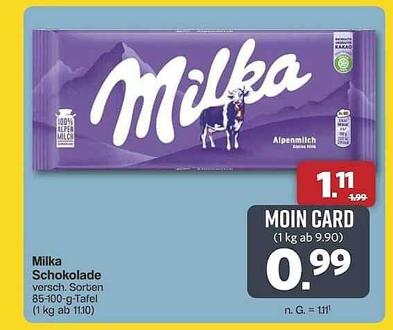 Milka Schokolade verschiedenste Sorten 85-100 g Tafel