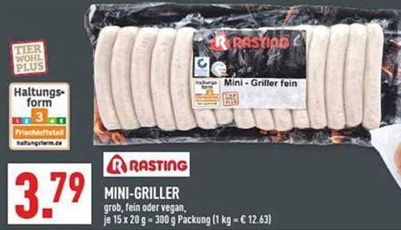MINI-GRILLER - grob, fein oder vegan