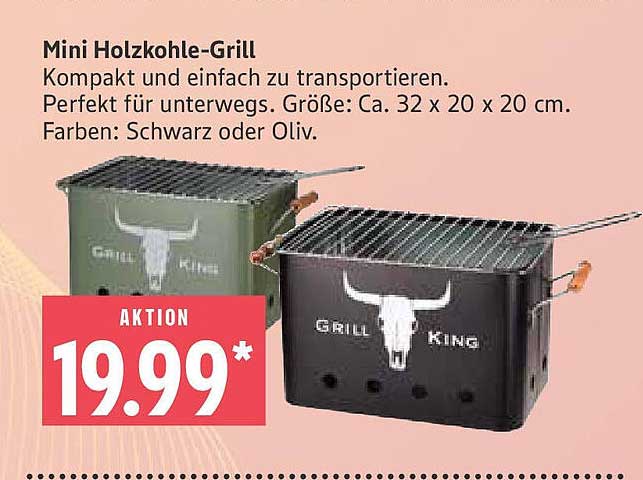 Mini Holzkohle-Grill