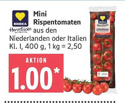 Mini Rispentomaten aus den Niederlanden oder Italien, 400 g