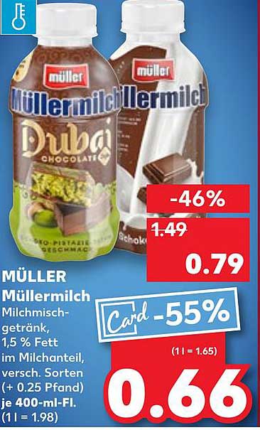 MÜLLER Müller Milch 400 ml - Verschiedene Sorten