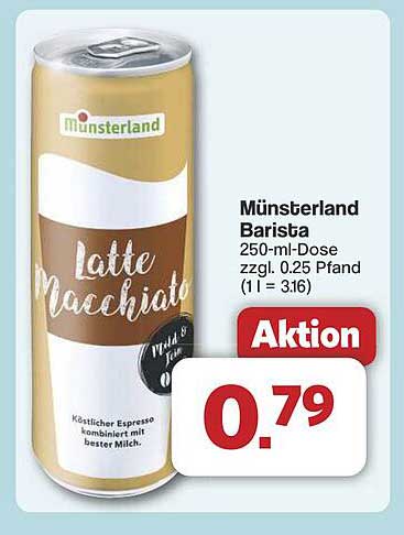 Münsterland Barista Latte Macchiato 250-ml-Dose