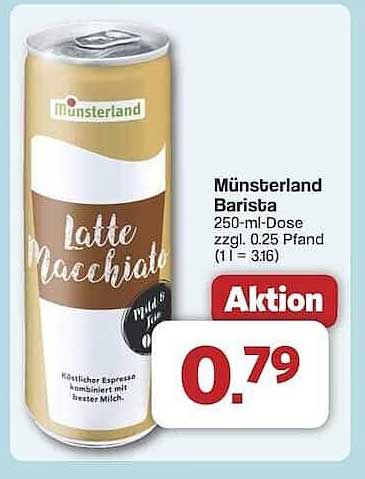 Münsterland Barista Latte Macchiato 250-ml-Dose