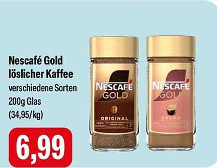 Nescafé Gold löslicher Kaffee 200g Glas - verschiedene Sorten