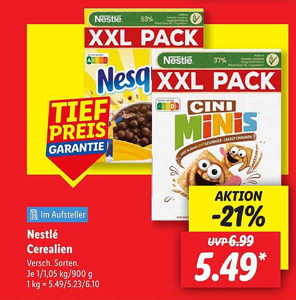 Nestlé Cerealien – Verschiedene Sorten im XXL Pack