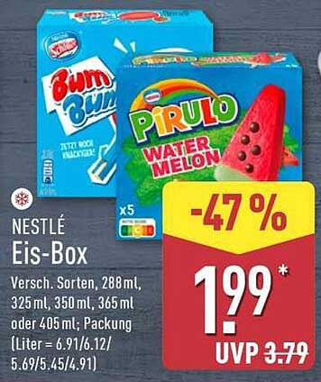 Nestlé Eis-Box – Verschiedene Sorten für köstliche Erfrischung