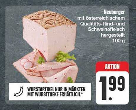 Neuburger mit österreichischem Qualitäts-Rind- und Schweinefleisch 100 g