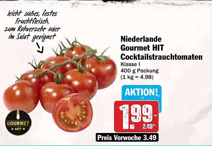 Niederlande Gourmet HIT Cocktailstrauchtomaten