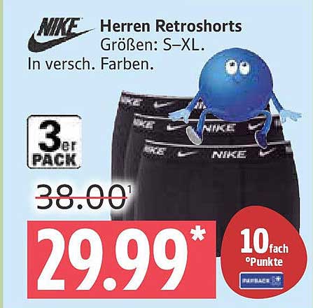 NIKE Herren Retroschorts 3er-Pack