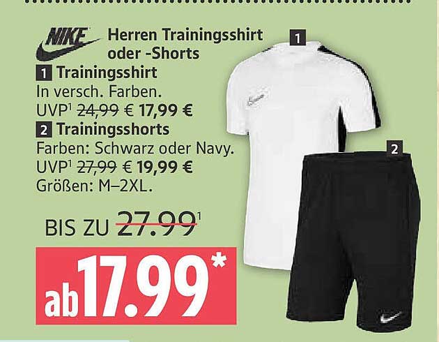 Nike Herren Trainingsshirt oder -Shorts