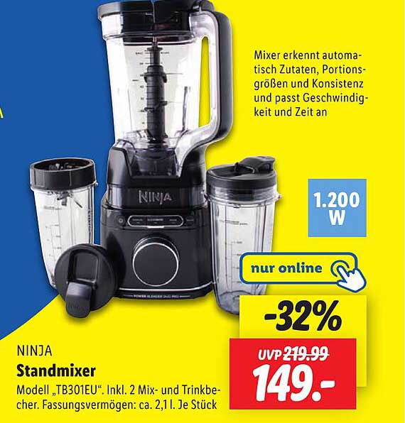 NINJA Standmixer Modell „TB301EU“
