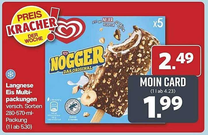 NOGGER Das Original Langnese Eis Multipackungen 280-570ml