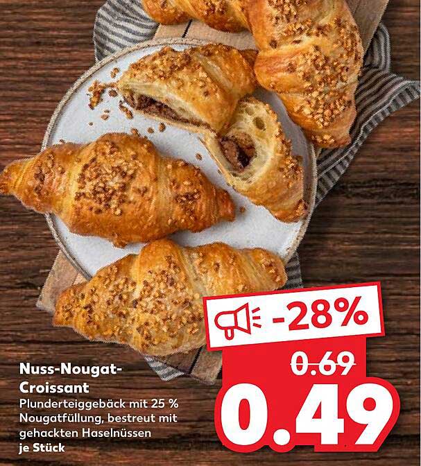 Nuss-Nougat-Croissant