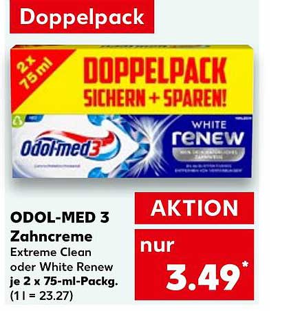 ODOL-MED 3 Zahnpasta Extreme Clean oder White Renew – Doppelpack