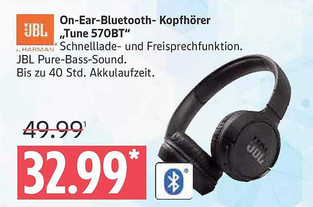 On-Ear-Bluetooth-Kopfhörer „Tune 570BT“