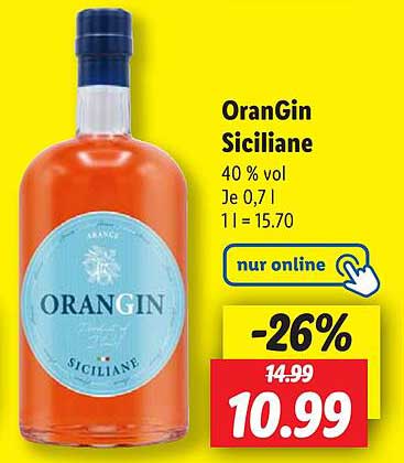 OranGin Siciliane 0,7 l - jetzt für nur 10,99 €
