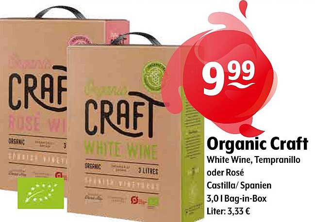 Organic Craft White Wine Bag-in-Box (3,0 l)