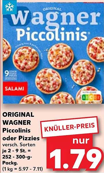 ORIGINAL WAGNER Piccolinis oder Pizzies verschiedene Sorten