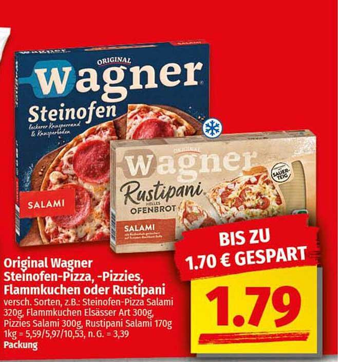 Original Wagner Steinofen-Pizza, -Pizzies, Flammkuchen oder Rustipani