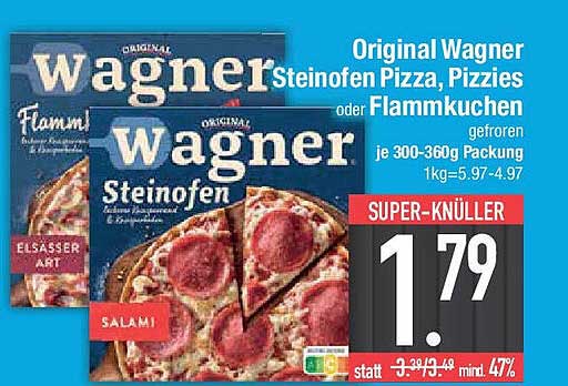 Original Wagner Steinofen Pizza, Pizzies oder Flammkuchen, gefroren