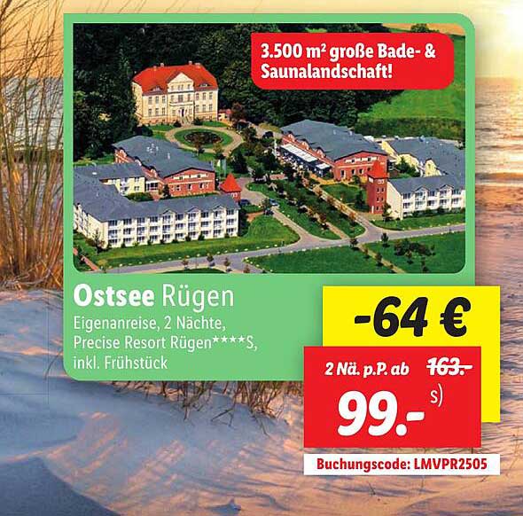 Ostsee Rügen - 2 Nächte im Precise Resort Rügen****S inkl. Frühstück