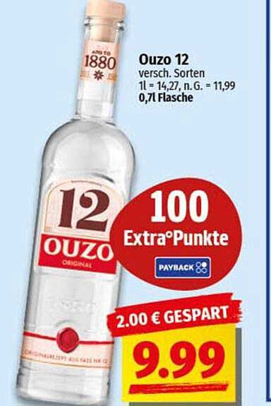 Ouzo 12 - Der echte Originalgriechische Genuss