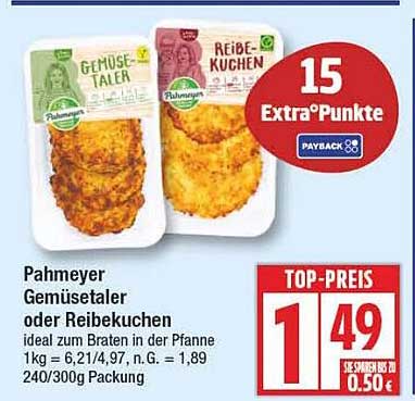 Pahmeyer Gemüsetaler oder Reibekuchen